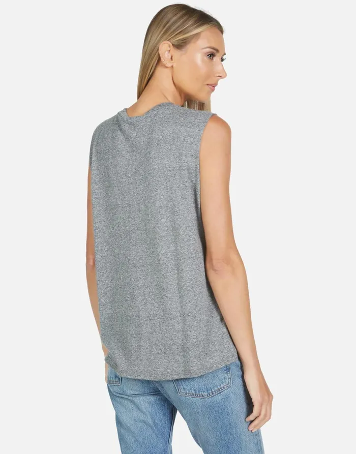 Kel Cool Skull Heather Grey Women039s Lauren Moshi Tanks