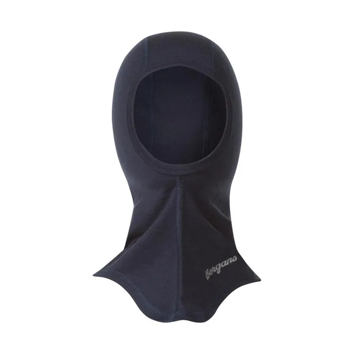 Kids Bergans Of Norway Beanies And Balaclava Bergans Wool Junior Balaclava Navy Blue