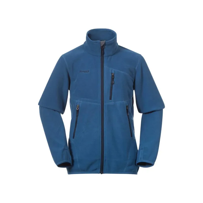 Kids Bergans Of Norway Midlayers Runde Youth Jacket North Sea Blue