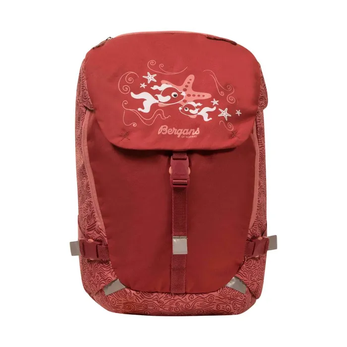 Kids Bergans Of Norway School Backpacks Aksla 24 Lid Creamy Rouge Waves
