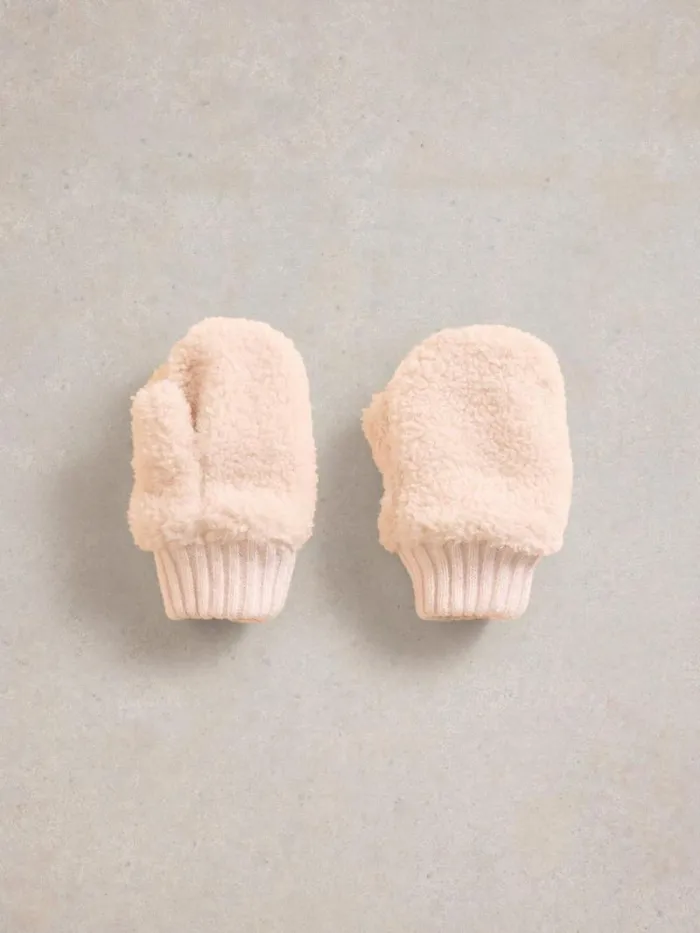 Kids Borg Mitten Light Natural White Stuff Accessories Kids Borg Mitten Light Natural White Stuff Accessories