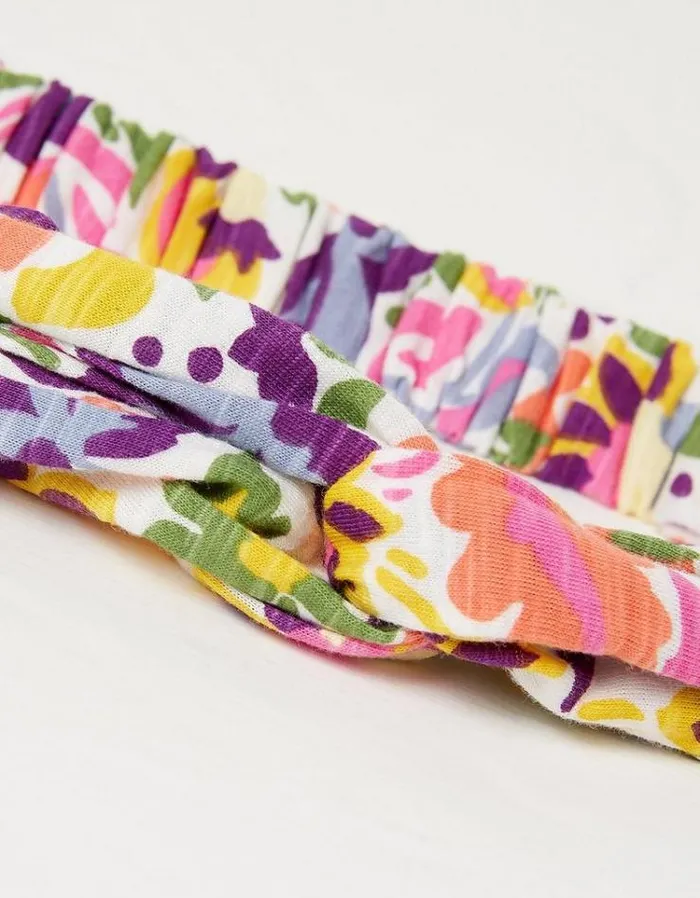 Kids FatFace Accessories Art Floral Headband Multi