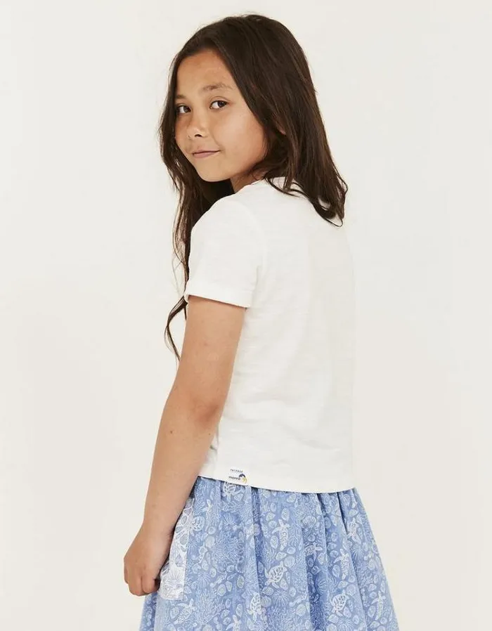 Kids FatFace Kids039 Sale Marine Conservation Society Sealife Graphic TShirt Ecru