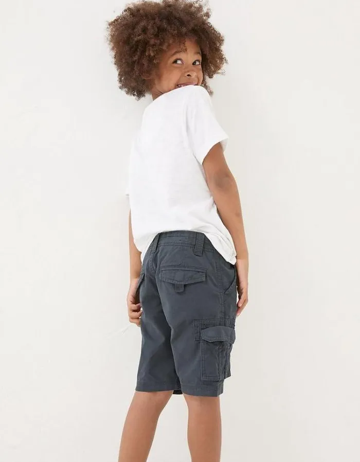 Kids FatFace Shorts Lulworth Cargo Shorts Navy