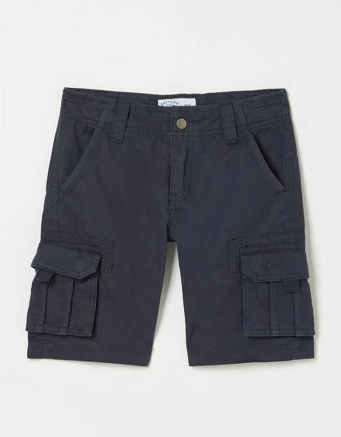 Kids FatFace Shorts Lulworth Cargo Shorts Navy