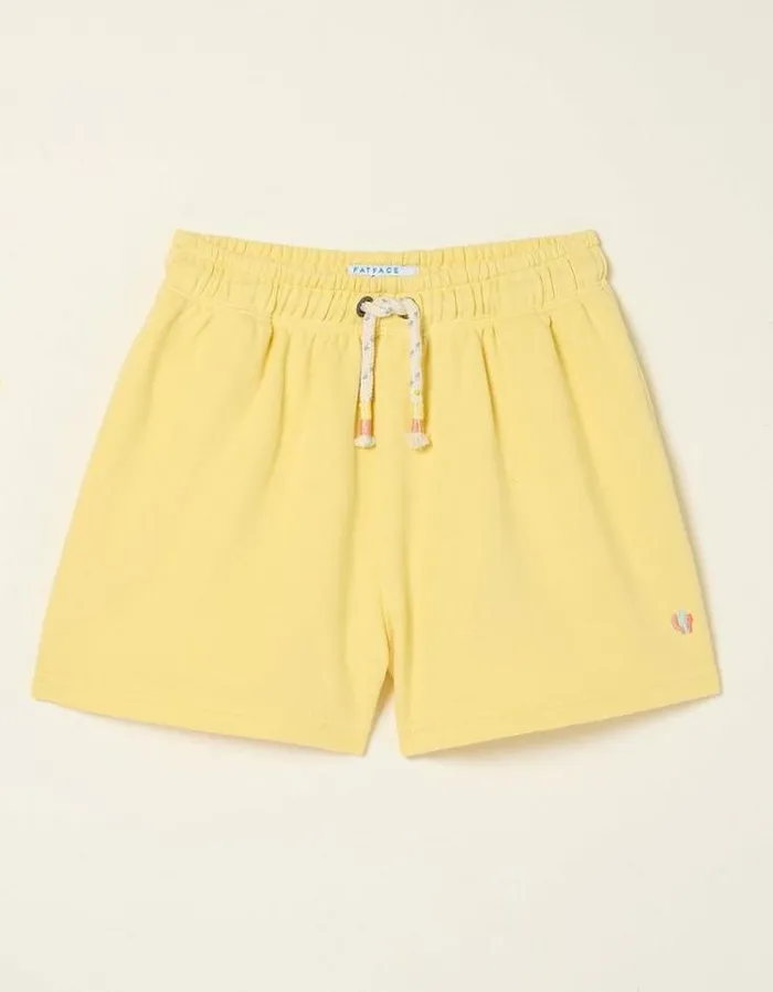 Kids FatFace Shorts Sophia Sweat Shorts Lemon Yellow