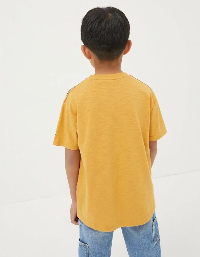 Kids FatFace TShirts and Polos Built For Summer Short Sleeve TShirt Golden Yellow