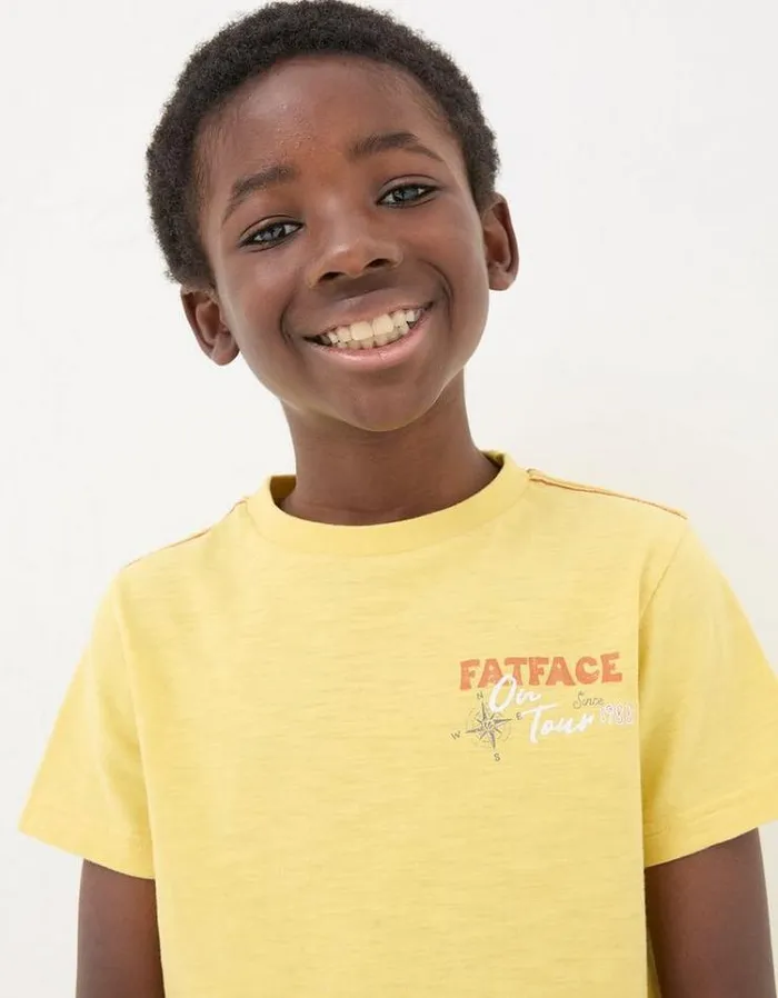 Kids FatFace TShirts and Polos UK Graphic TShirt Yellow