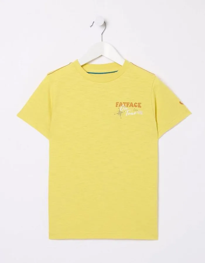 Kids FatFace TShirts and Polos UK Graphic TShirt Yellow
