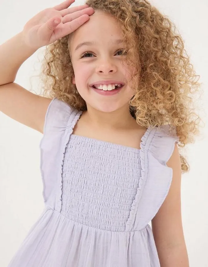 Kids FatFace Tops and TShirts Sienna Cami and Short Set Lilac