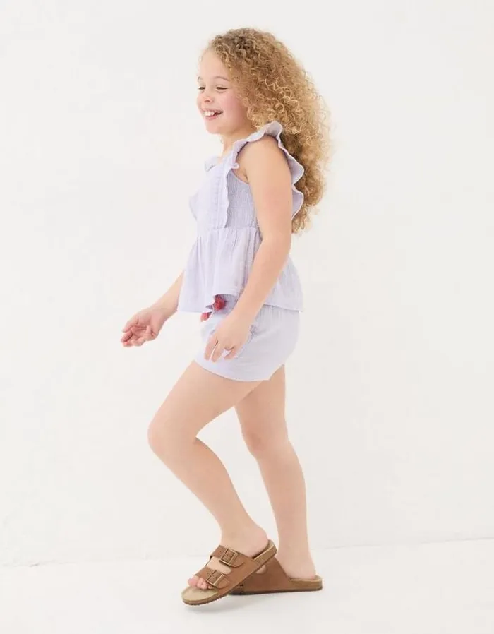 Kids FatFace Tops and TShirts Sienna Cami and Short Set Lilac