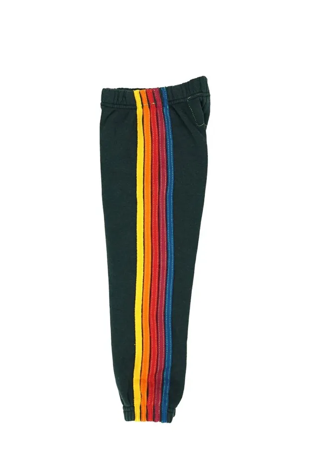 Kids Kids Collection Aviator Nation KID039S 5 STRIPE SWEATPANTS 8211 CHARCOAL