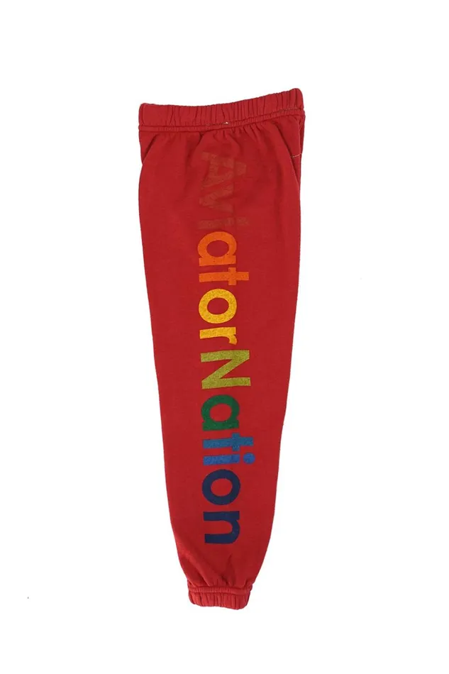 Kids Kids Collection Aviator Nation KID039S AVIATOR NATION SWEATPANTS 8211 RED