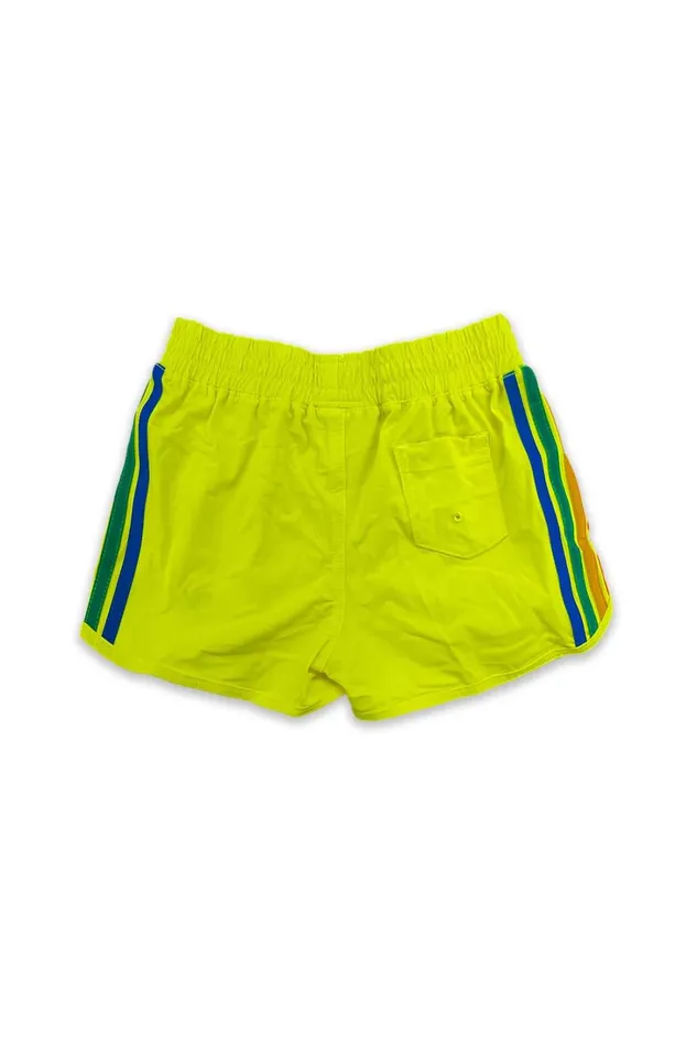 Kids Kids Collection Aviator Nation KIDS 5 STRIPE FLEX JOGGER SHORT 8211 NEON YELLOW Kids Kids Collection Aviator Nation KIDS 5 STRIPE FLEX JOGGER SHORT 8211 NEON YELLOW