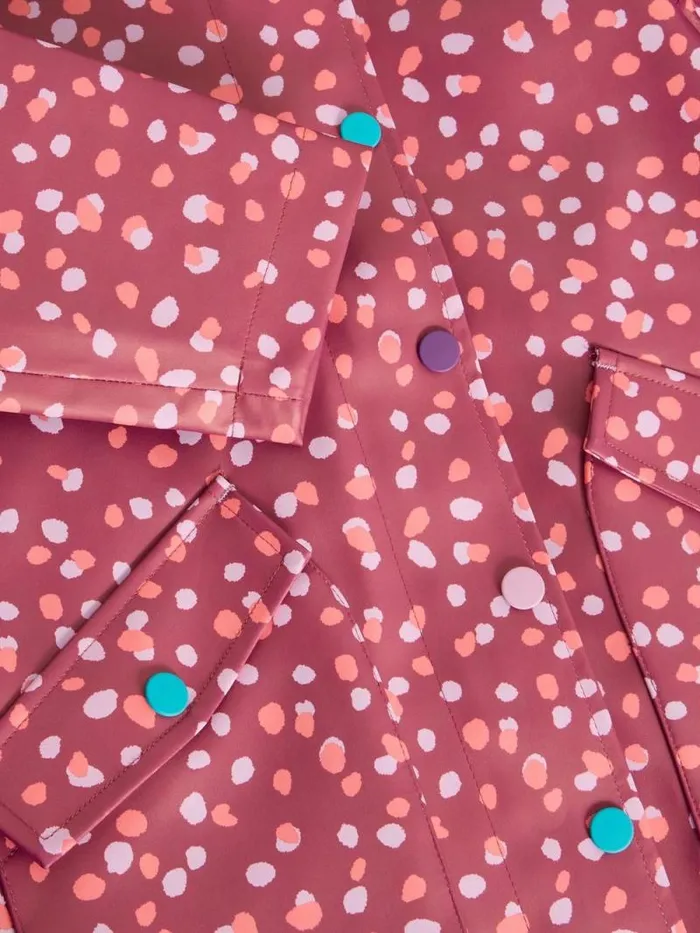 Kids Kids Spot Printed Raincoat Purple Multi White Stuff Coats