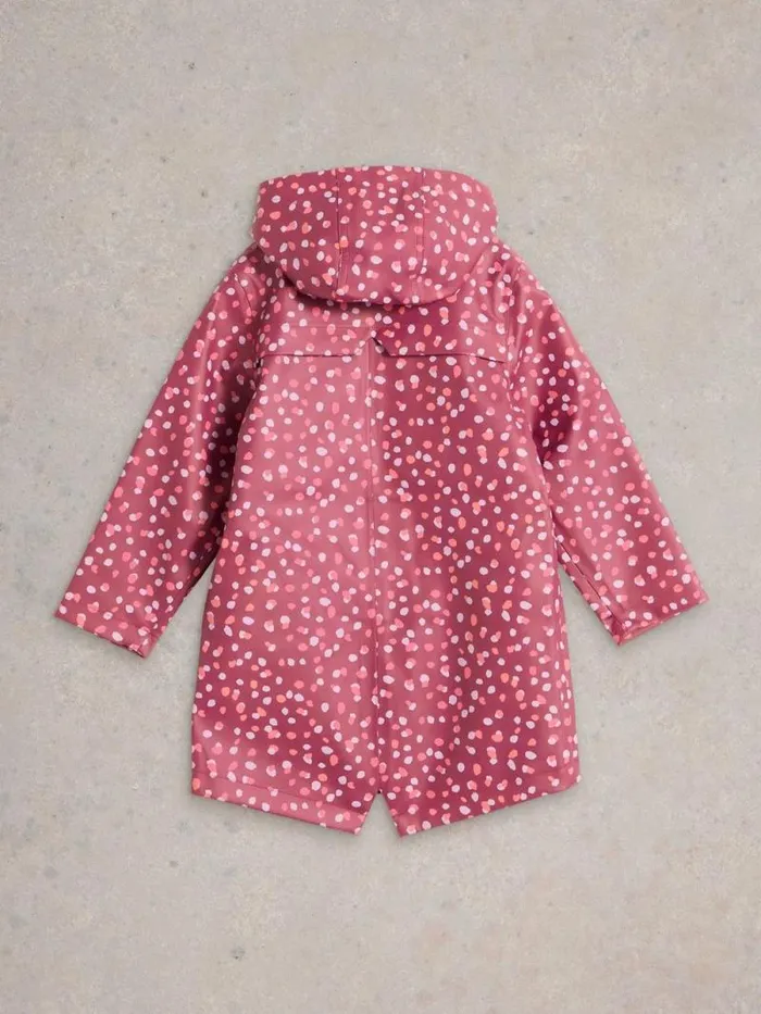 Kids Kids Spot Printed Raincoat Purple Multi White Stuff Coats Kids Kids Spot Printed Raincoat Purple Multi White Stuff Coats