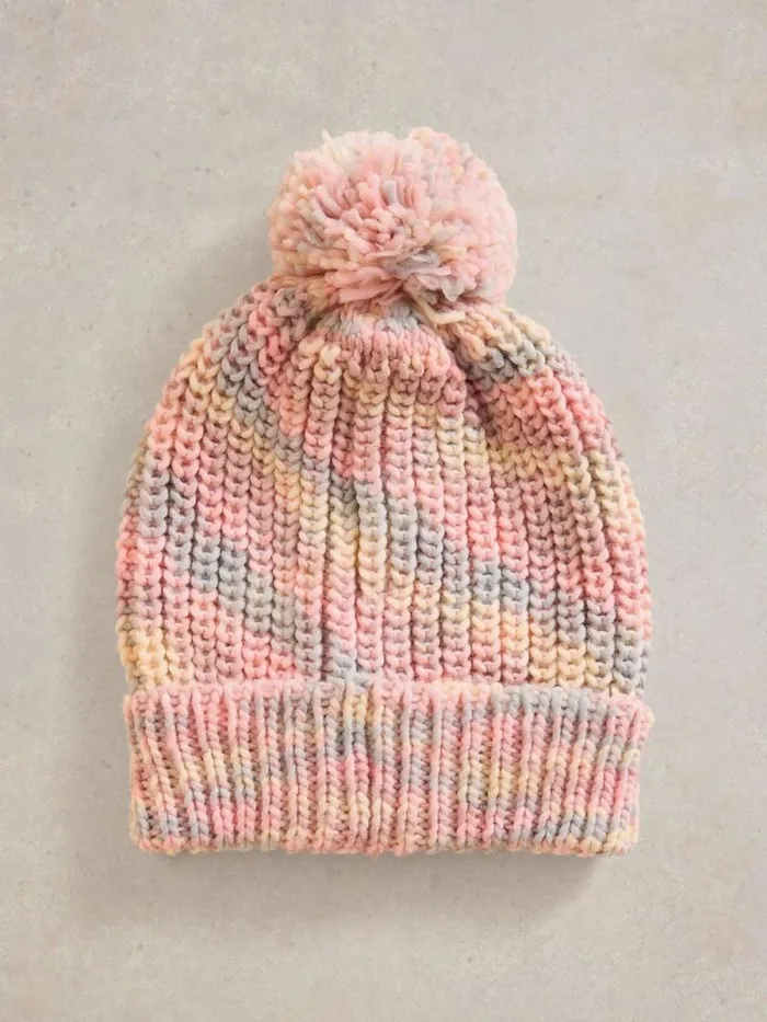 Kids Spacedye Hat Pink Multi White Stuff Accessories