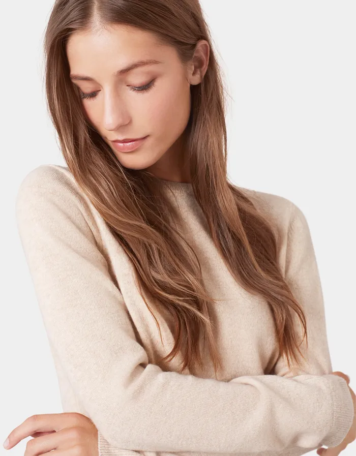 Knit Sweaters Women Colorfulstandard Women Light Merino Wool Crew 8211 Ivory White