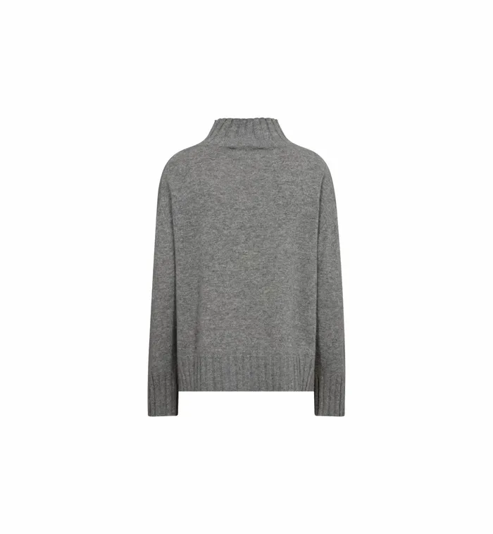 Knits MOS MOSH Women MMAima Cashmere Highneck Knit Sharkskin Knits MOS MOSH Women MMAima Cashmere Highneck Knit Sharkskin