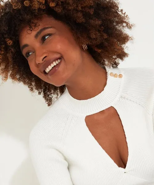 Knitwear and Cardigans Joebrowns Apparel Feeling Fancy Keyhole Jumper Cream Knitwear and Cardigans Joebrowns Apparel Feeling Fancy Keyhole Jumper Cream