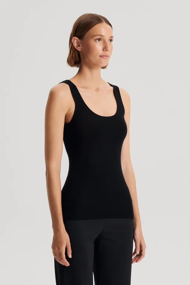 Knitwear BABYWOOL SINGLET BLACK ALL Scanlan Theodore Women Knitwear BABYWOOL SINGLET BLACK ALL Scanlan Theodore Women