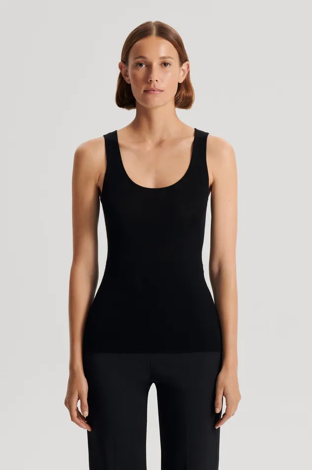 Knitwear BABYWOOL SINGLET BLACK ALL Scanlan Theodore Women Knitwear BABYWOOL SINGLET BLACK ALL Scanlan Theodore Women