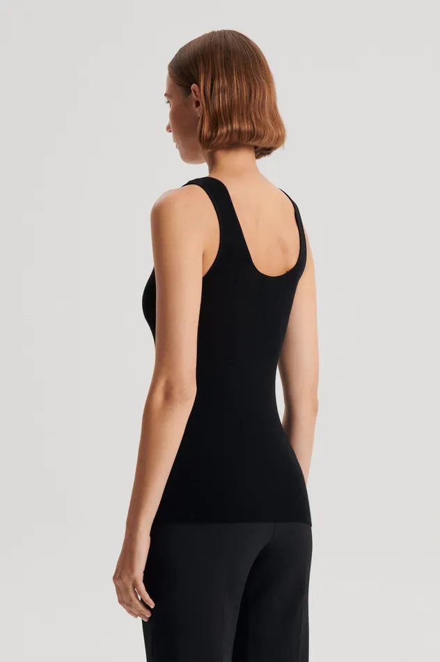 Knitwear BABYWOOL SINGLET BLACK ALL Scanlan Theodore Women Knitwear BABYWOOL SINGLET BLACK ALL Scanlan Theodore Women
