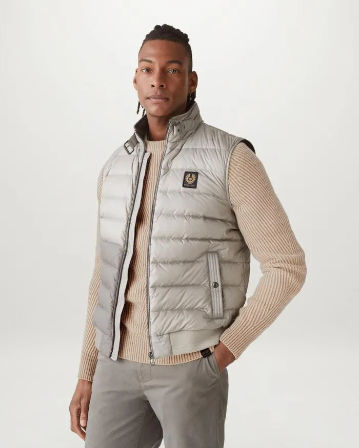 Knitwear Men Belstaff Centenary Rib Crewneck Jumper Chalk British Khaki Knitwear Men Belstaff Centenary Rib Crewneck Jumper Chalk British Khaki