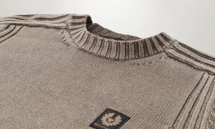 Knitwear Men Belstaff Watch Crewneck Jumper Clay Brown Knitwear Men Belstaff Watch Crewneck Jumper Clay Brown