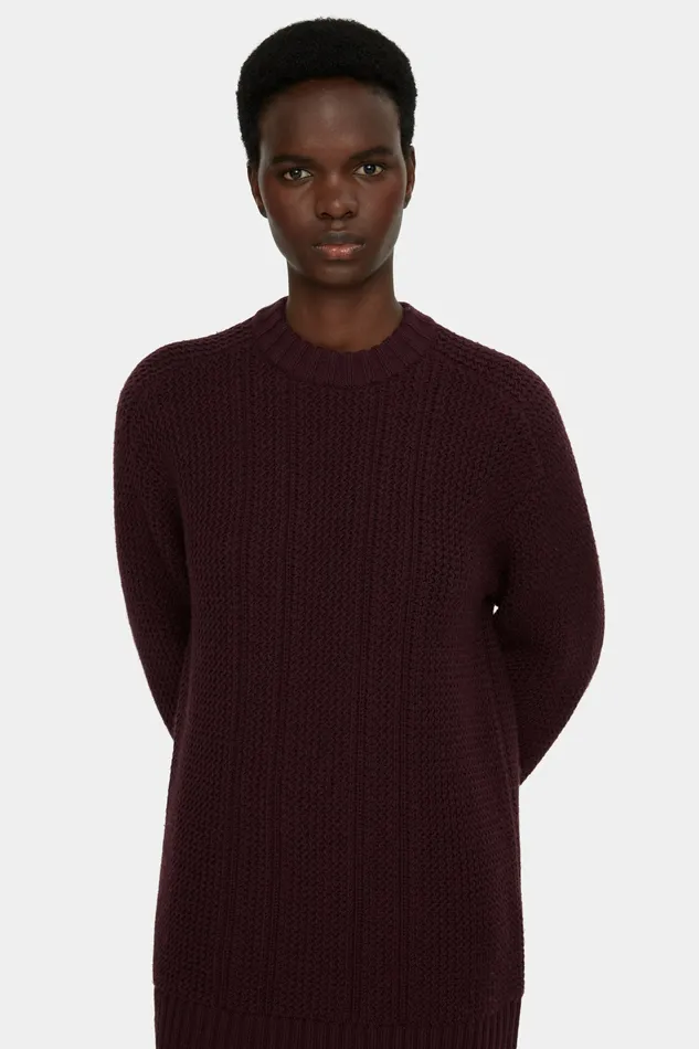 Knitwear Women Emilia Wickstead Combey Knitted Top in Burgundy