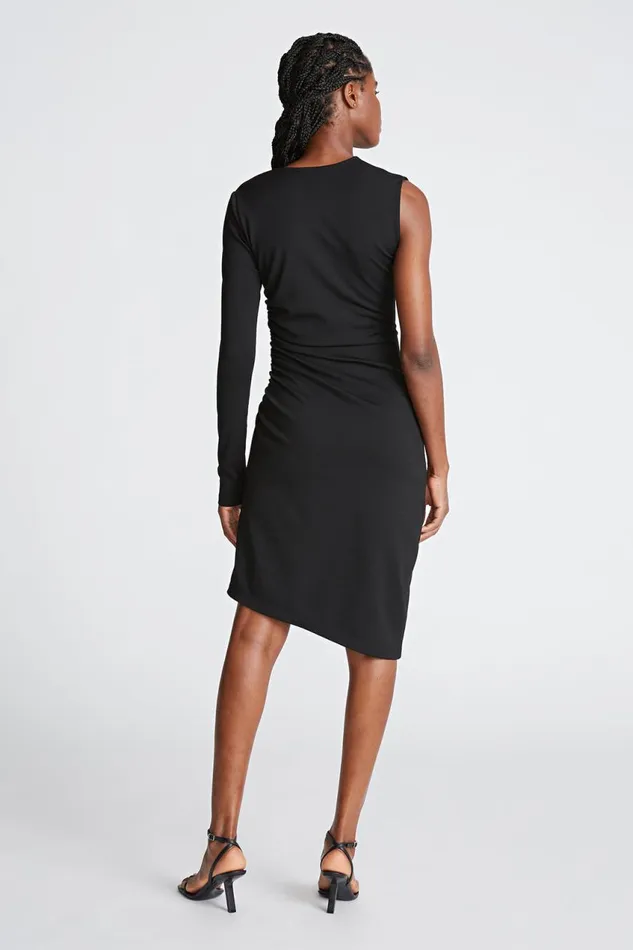 Knitwear Women Halston Skyler Dress In Knit Suiting Black