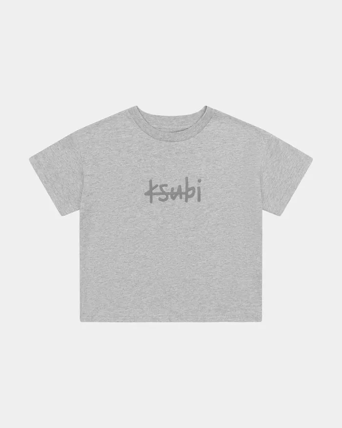 Ksubi 1999 Lil Biggie Ss Tee Grey Marle Kids Kids