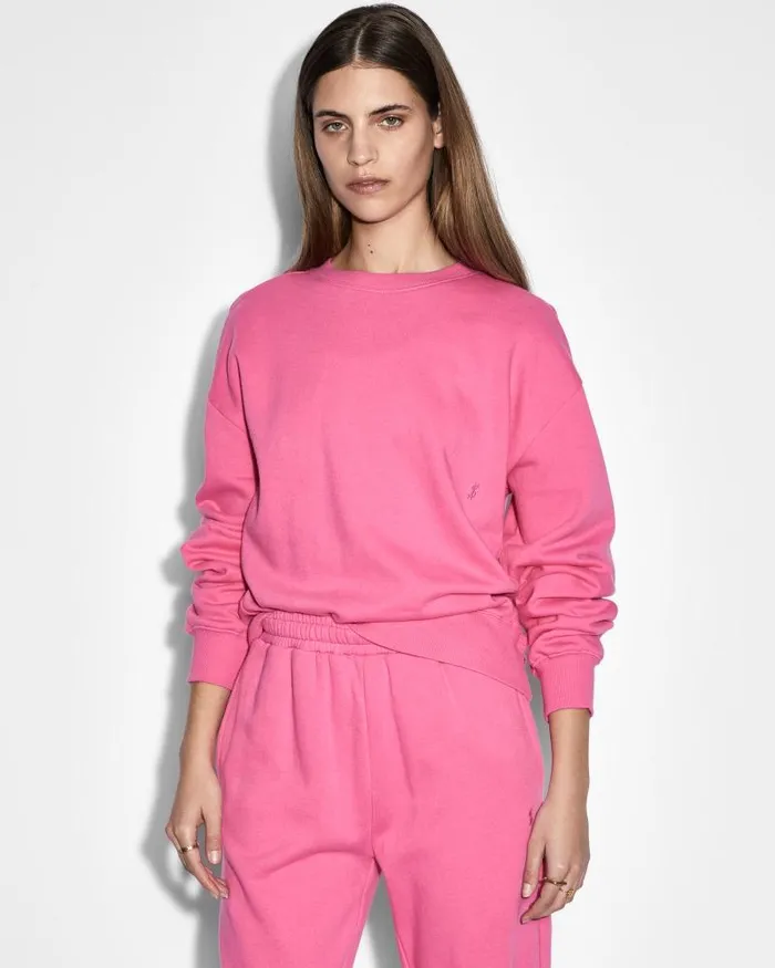 Ksubi 32154 Klassic Crew Hype Pink Womens Sweats