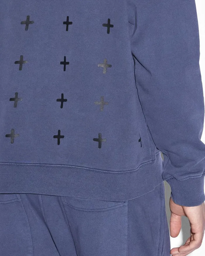 Ksubi 42154 Biggie Crew Deep Mens Hoodies and Sweatshirts
