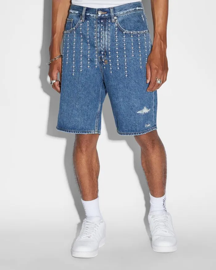 Ksubi Anti K Short Ekstatik Mens Denim Shorts