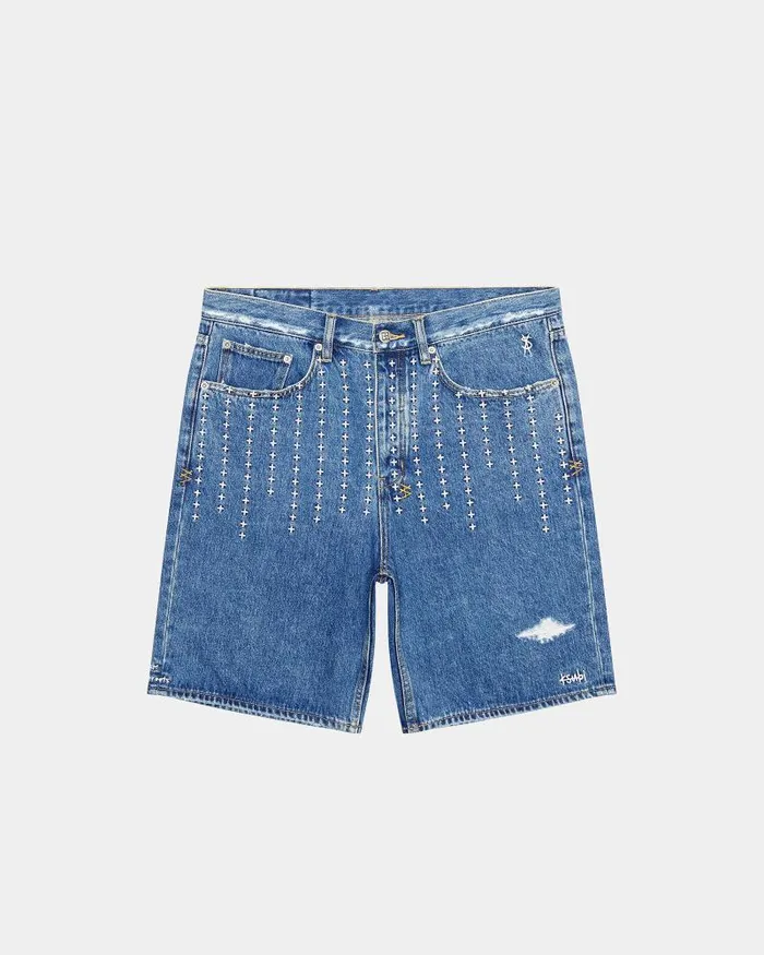 Ksubi Anti K Short Ekstatik Mens Denim Shorts