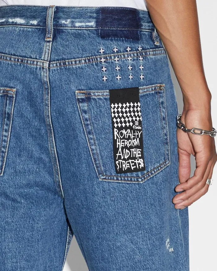 Ksubi Anti K Short Ekstatik Mens Denim Shorts