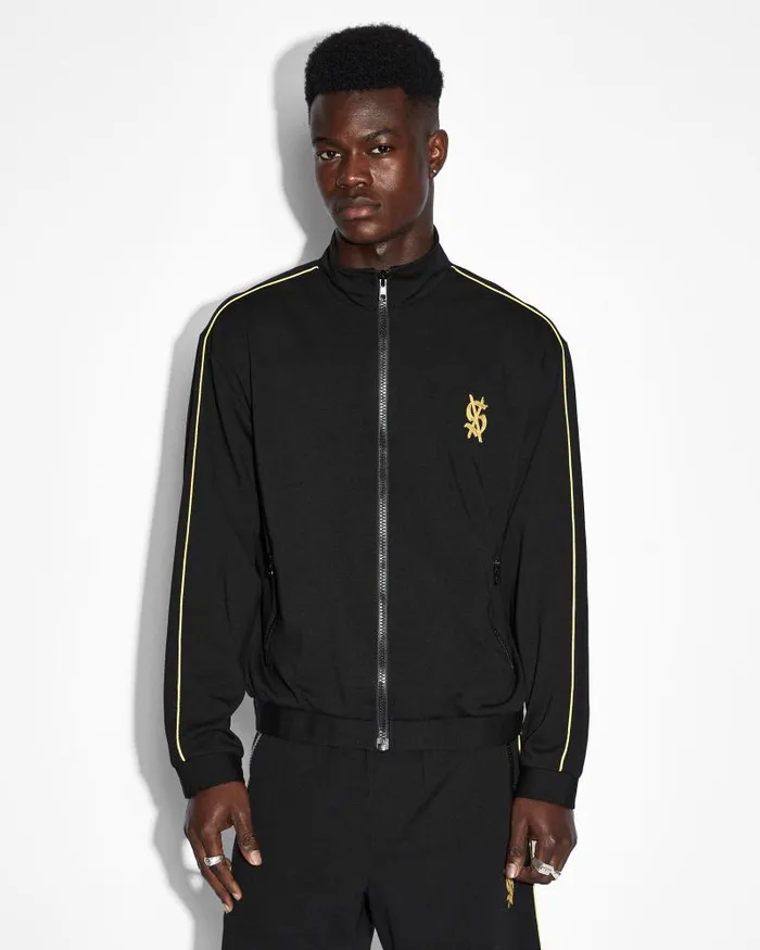 Ksubi Antidote Trak Jacket Blackyellow Mens Jackets