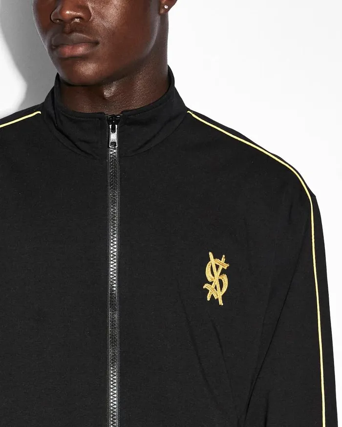 Ksubi Antidote Trak Jacket Blackyellow Mens Jackets