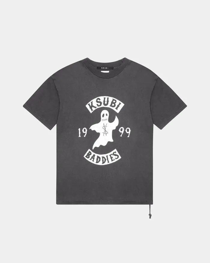 Ksubi Baddies Ekcess Ss Tee Faded Black Mens TShirts