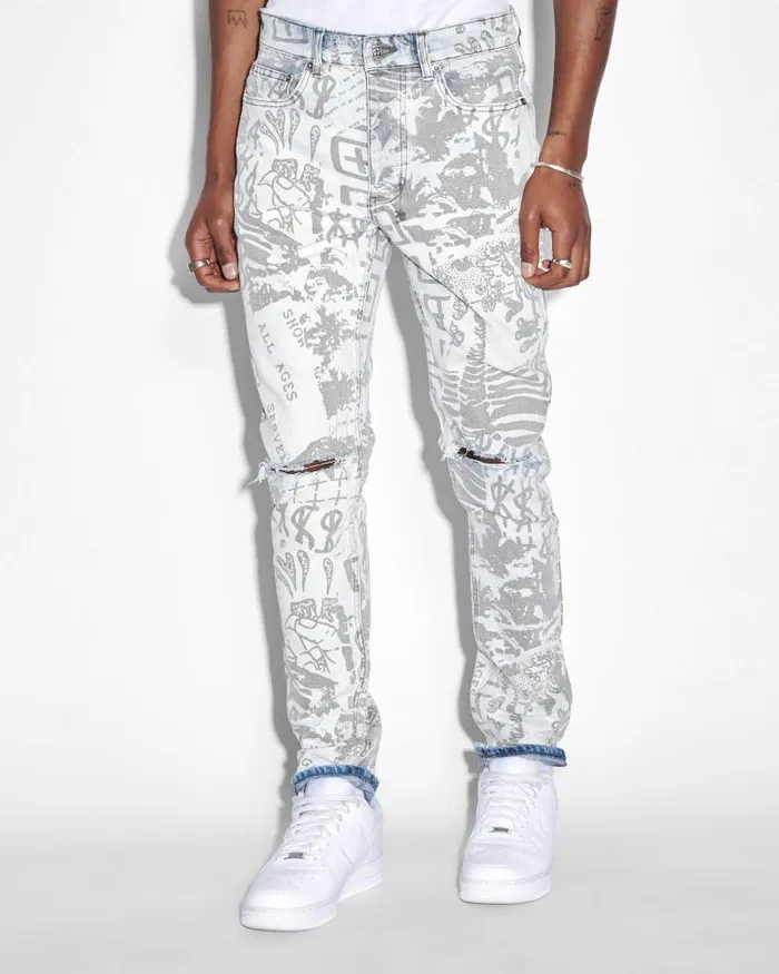 Ksubi Chitch Kollage Icey Mens Skinny