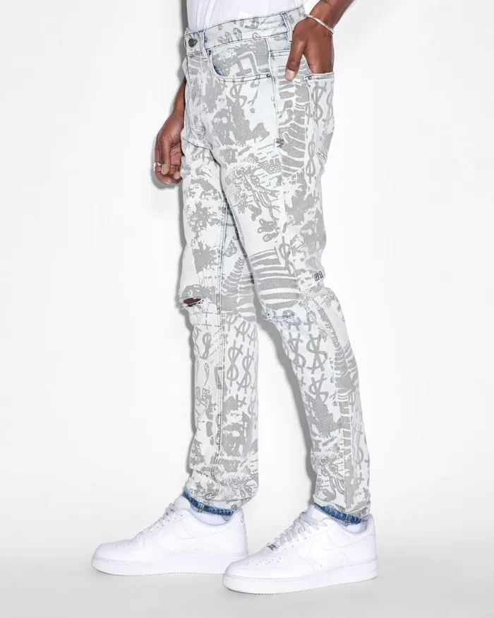Ksubi Chitch Kollage Icey Mens Skinny