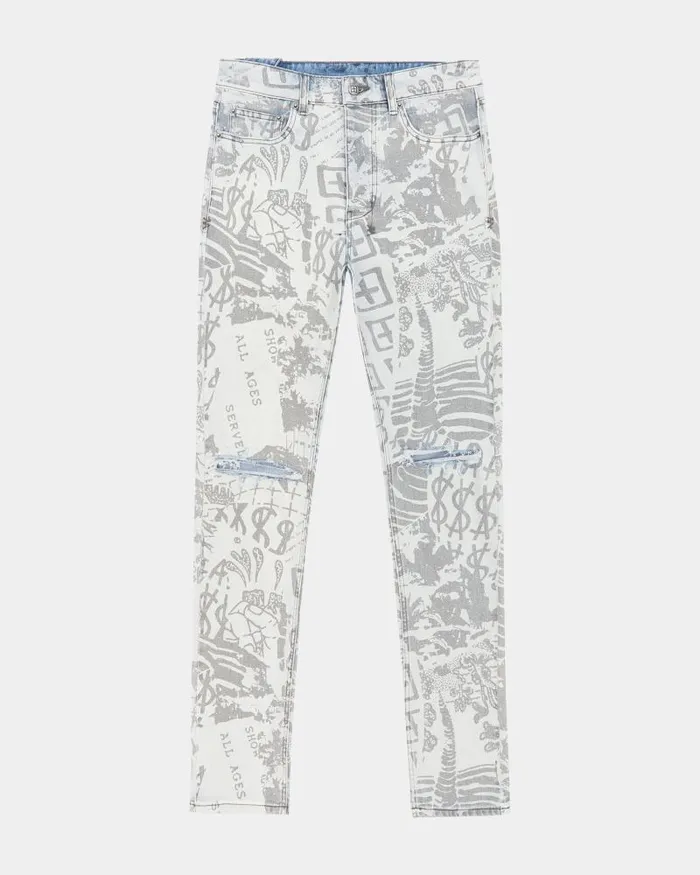 Ksubi Chitch Kollage Icey Mens Skinny