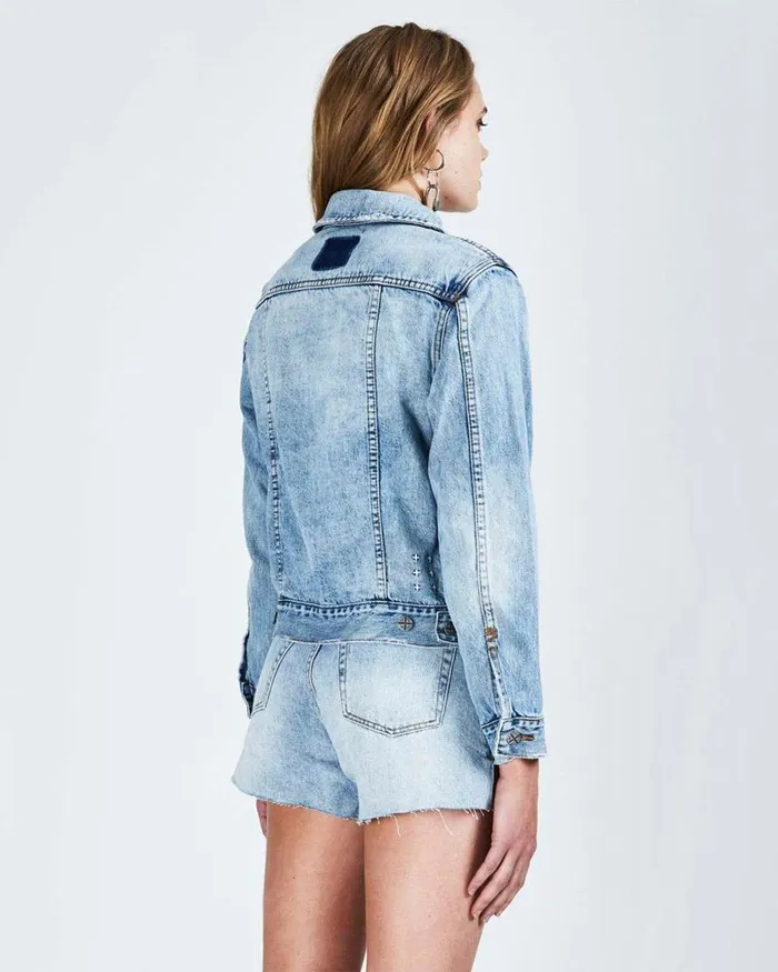 Ksubi Classic Jacket Underrated Blue Womens Jackets
