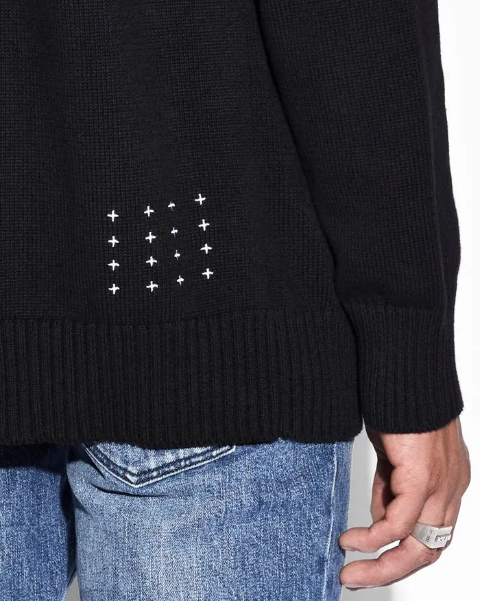 Ksubi Euphoric Knit Crew Black Mens Knits