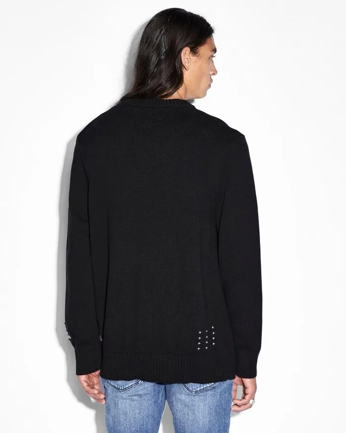 Ksubi Euphoric Knit Crew Black Mens Knits