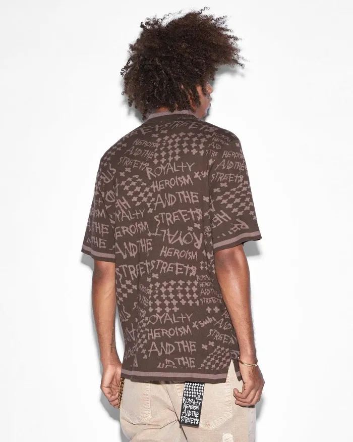 Ksubi Heroism Knit Resort Ss Shirt Java Mens Shirts