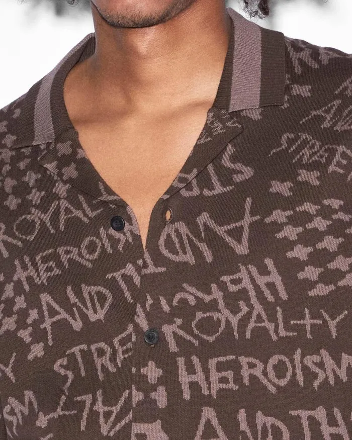 Ksubi Heroism Knit Resort Ss Shirt Java Mens Shirts