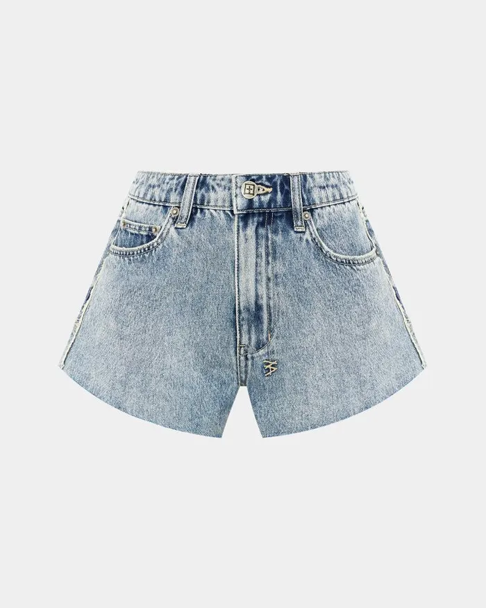 Ksubi Kali Short Frayed Womens Denim Shorts