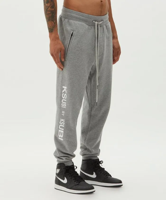 Ksubi Ksubi By Ksubi Trax Grey Marle Mens Pants